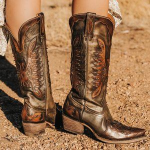 FREEBIRD WILLIE Green Multi | Western Cowgirl Boot